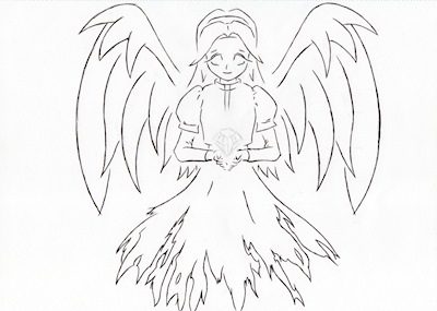Angelic Maria [Line Art]